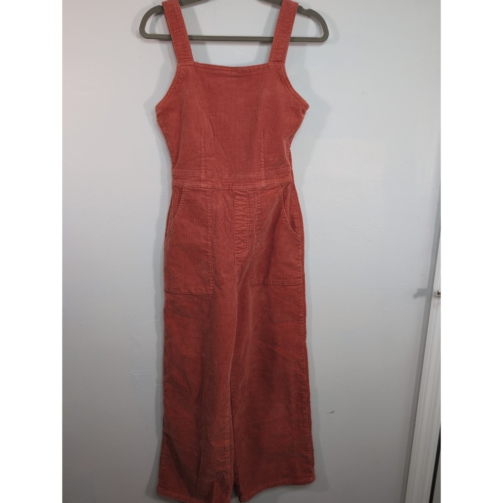 Billabong Women Overalls Size 27 Rust Corduroy Style